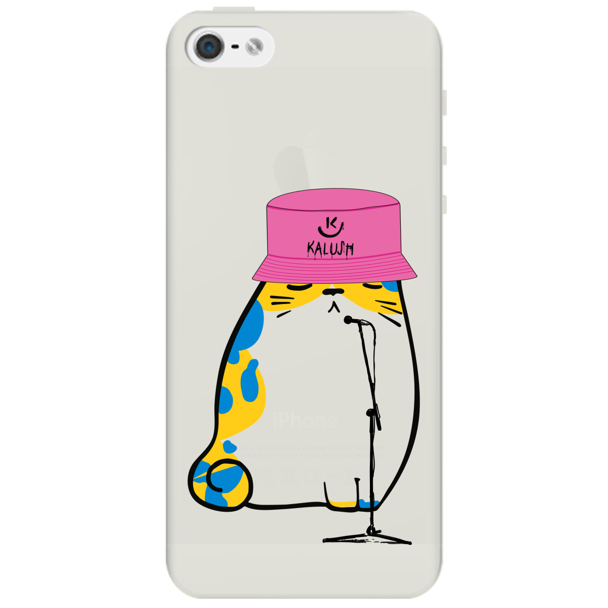 Чехол для Apple iPhone 5 / 5S полупрозрачный матовый soft touch Kalush - фото 1