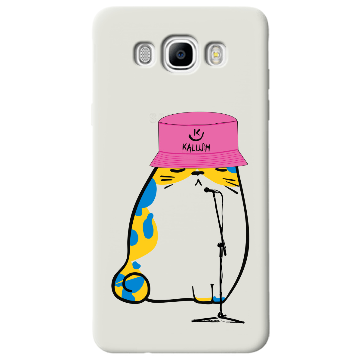 Чехол для Samsung Galaxy J7 2016 полупрозрачный матовый soft touch Kalush - фото 1