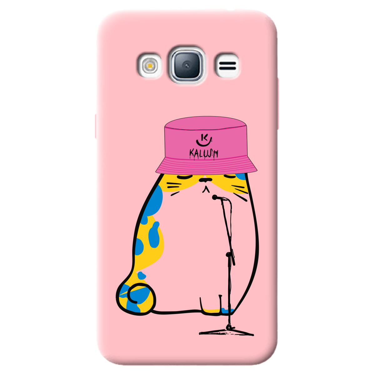 Чохол для Samsung Galaxy J3 2016 ніжно-рожевий матовий soft touch Kalush - фото 1