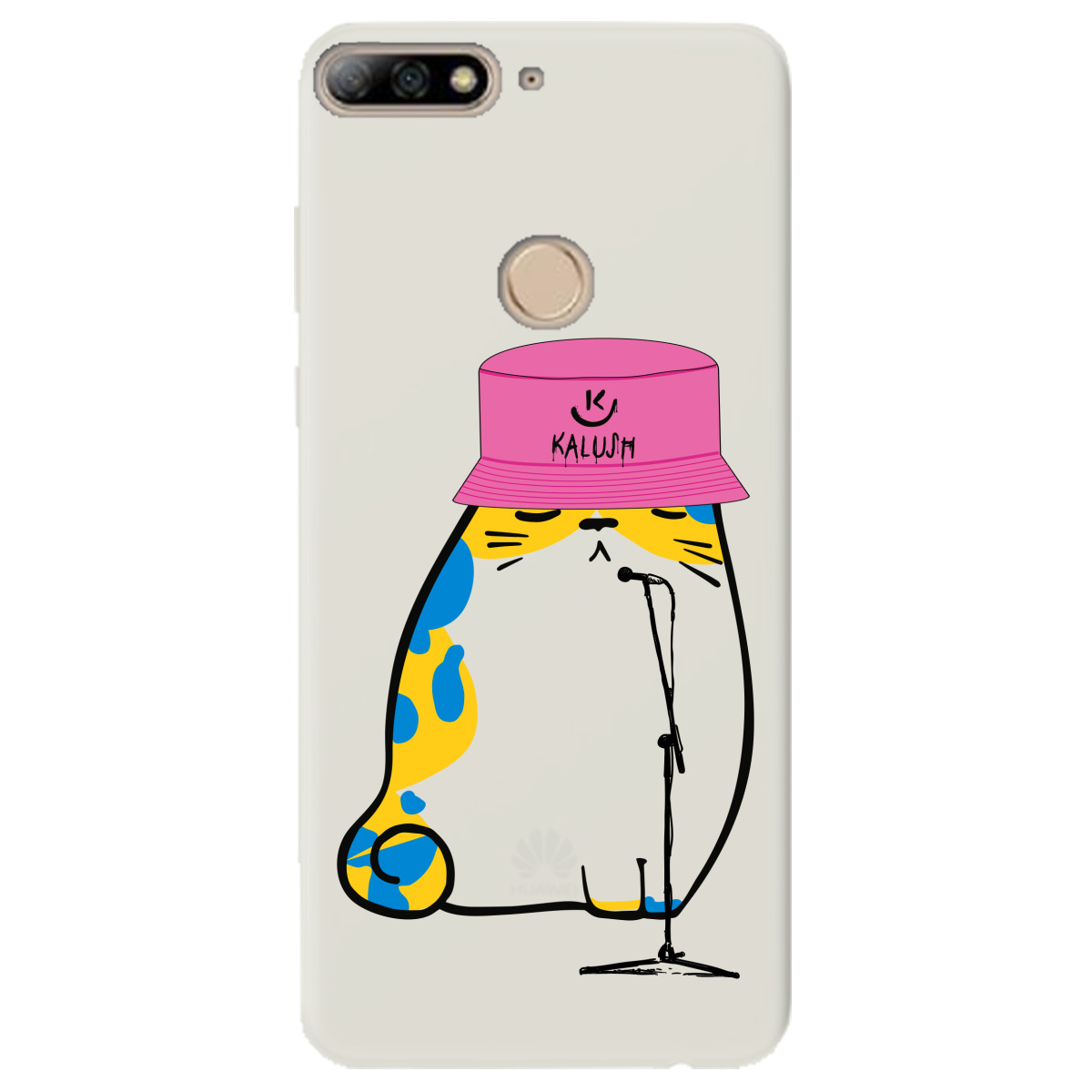 Чехол для Huawei Y7 Prime 2018 полупрозрачный матовый soft touch Kalush - фото 1