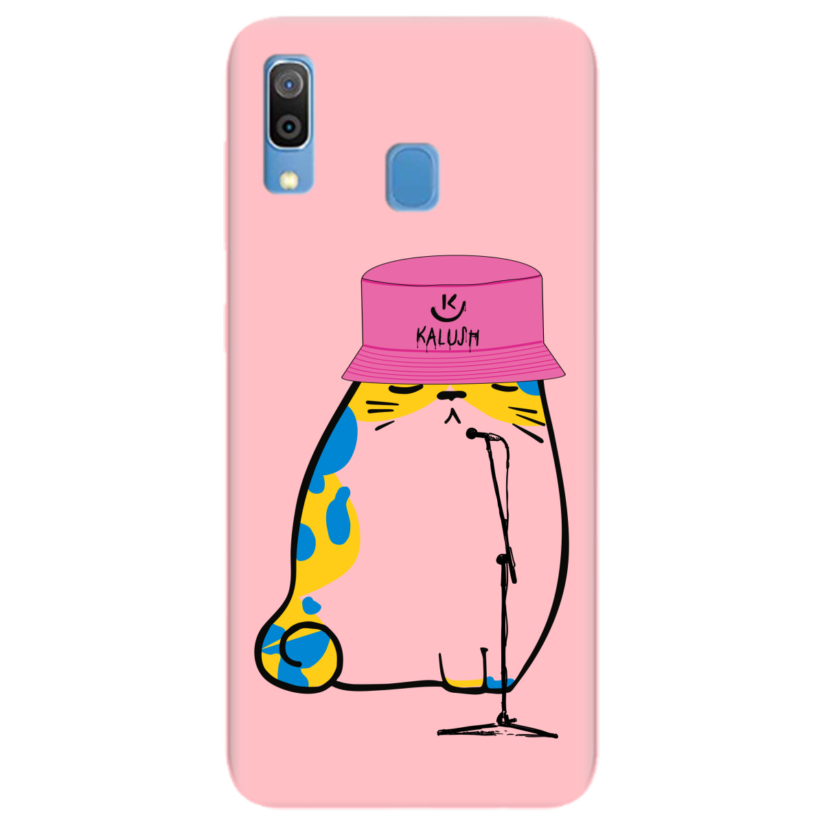Чехол для Samsung Galaxy A20 нежно-розовый матовый soft touch Kalush - фото 1