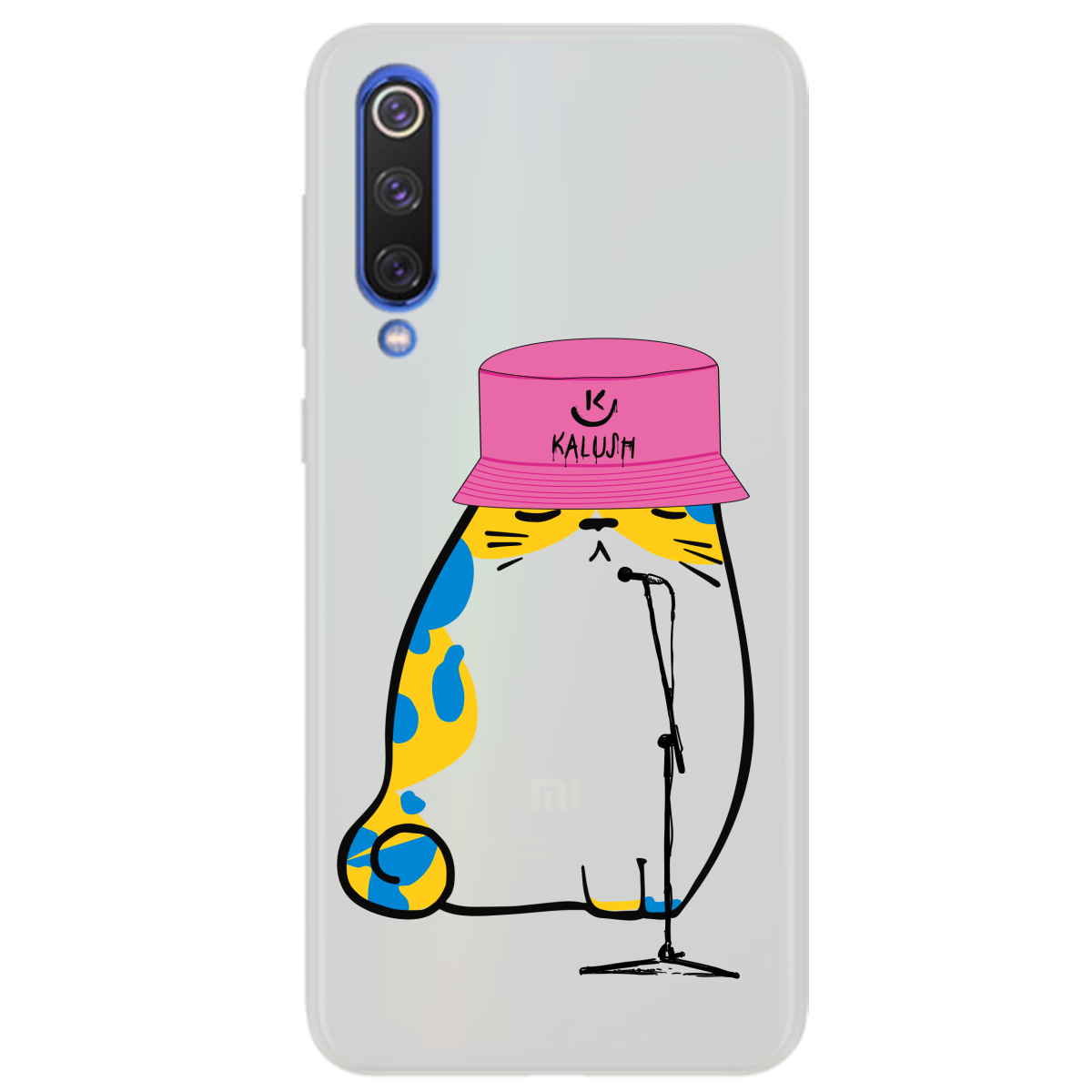 Чехол для Xiaomi Mi 9 полупрозрачный матовый soft touch Kalush - фото 1