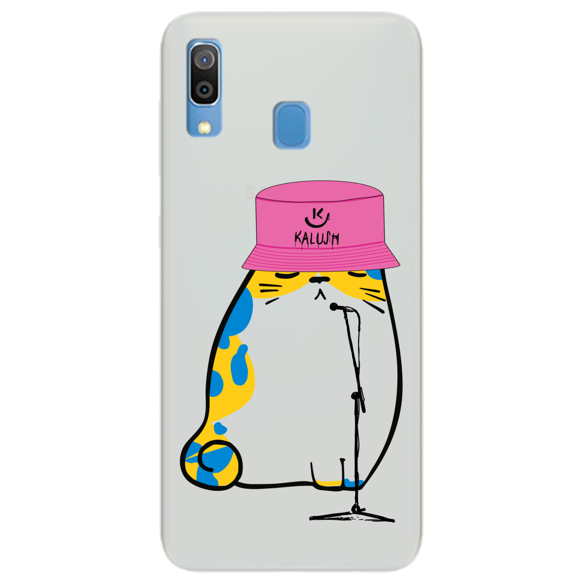 Чехол для Samsung Galaxy A20 полупрозрачный матовый soft touch Kalush - фото 1
