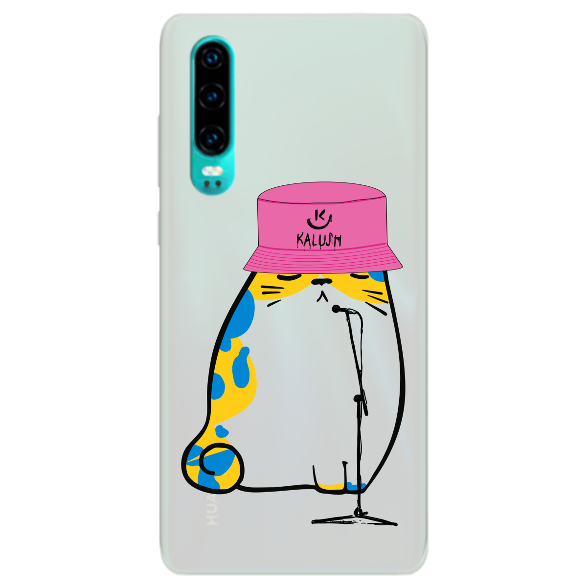 Чехол для Huawei P30 полупрозрачный матовый soft touch Kalush - фото 1