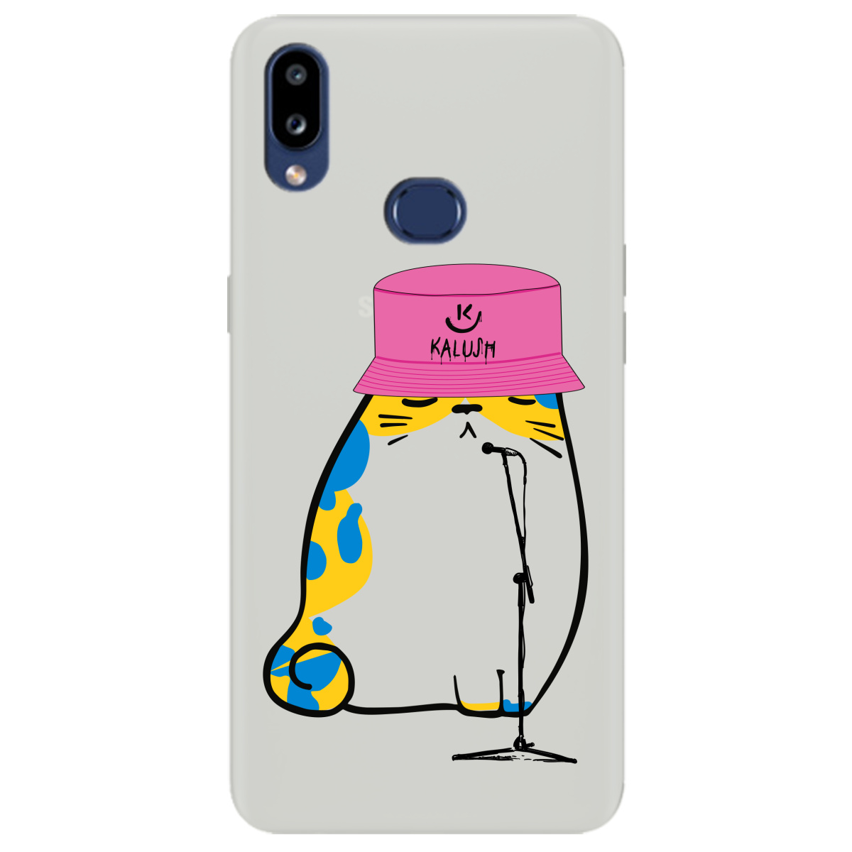 Чехол для Samsung Galaxy A10s полупрозрачный матовый soft touch Kalush - фото 1