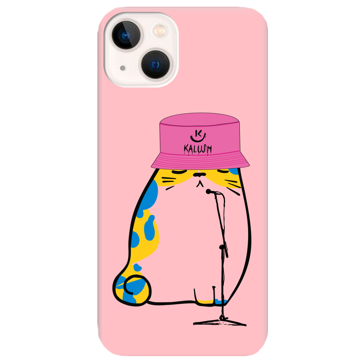 Чехол для Apple iPhone 13 Mini нежно-розовый матовый soft touch Kalush - фото 1