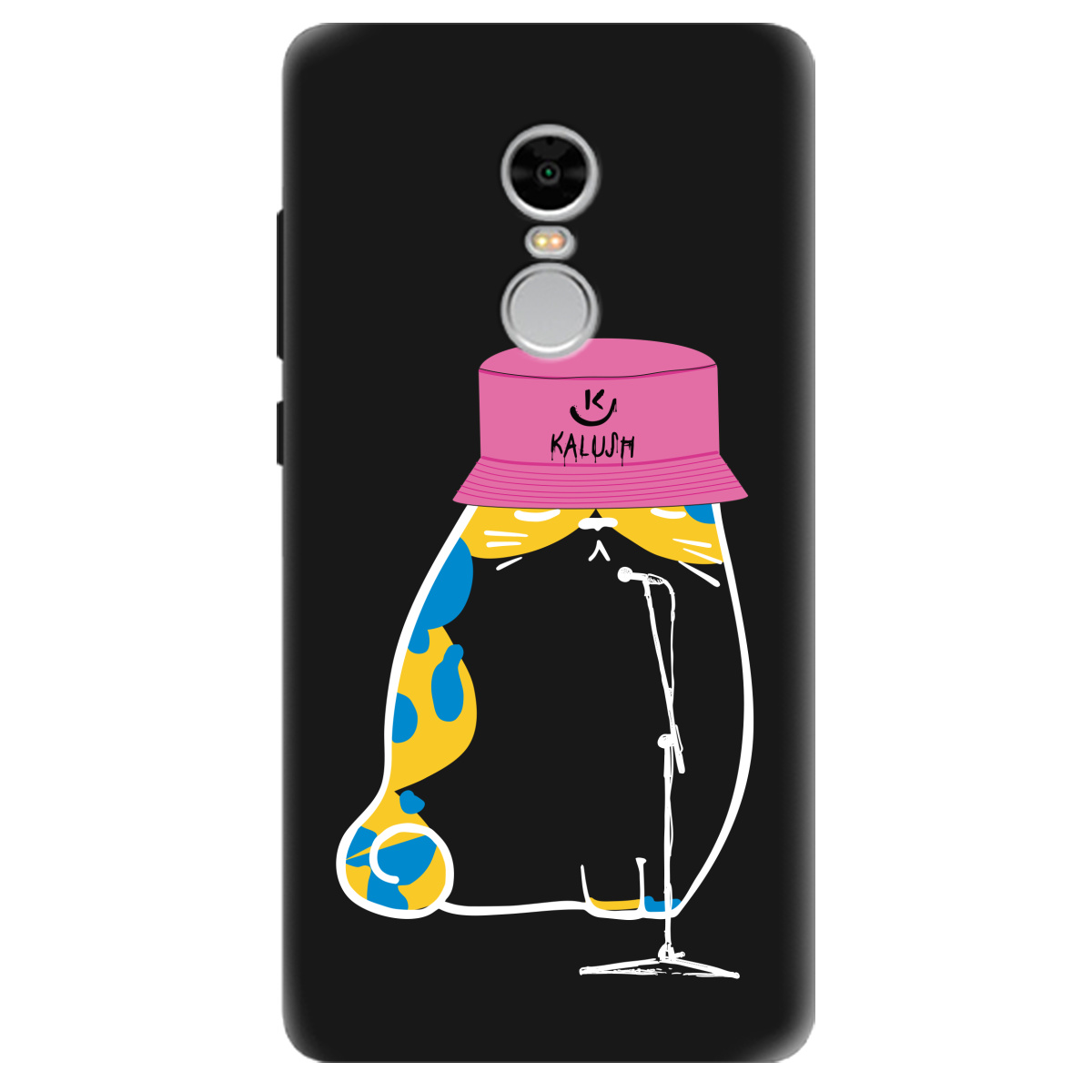 Чехол для Xiaomi Redmi Note 4 черный матовый soft touch Калуш - фото 1