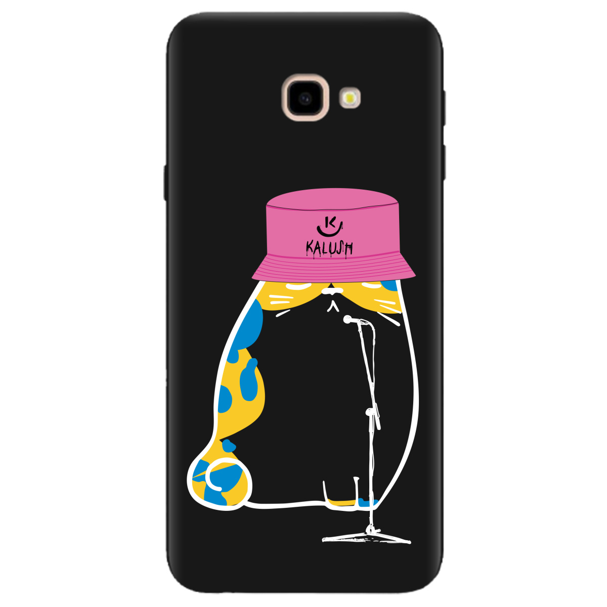 Чехол для Samsung Galaxy J4 Plus 2018 черный матовый soft touch Калуш - фото 1