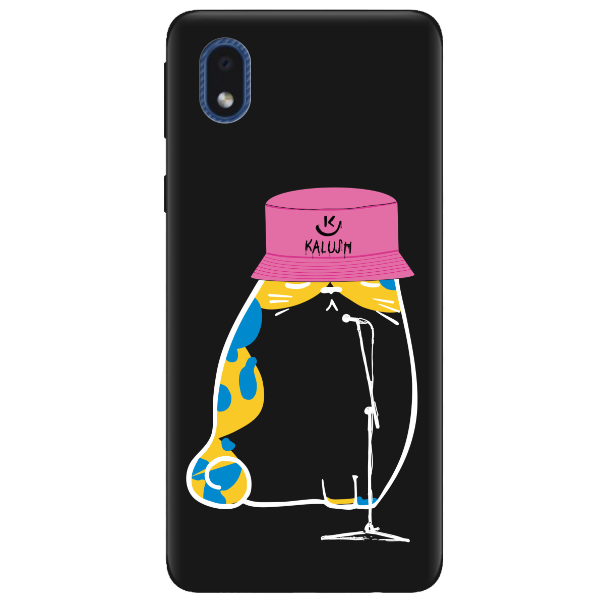 Чехол для Samsung Galaxy А01 Core черный матовый soft touch Калуш - фото 1