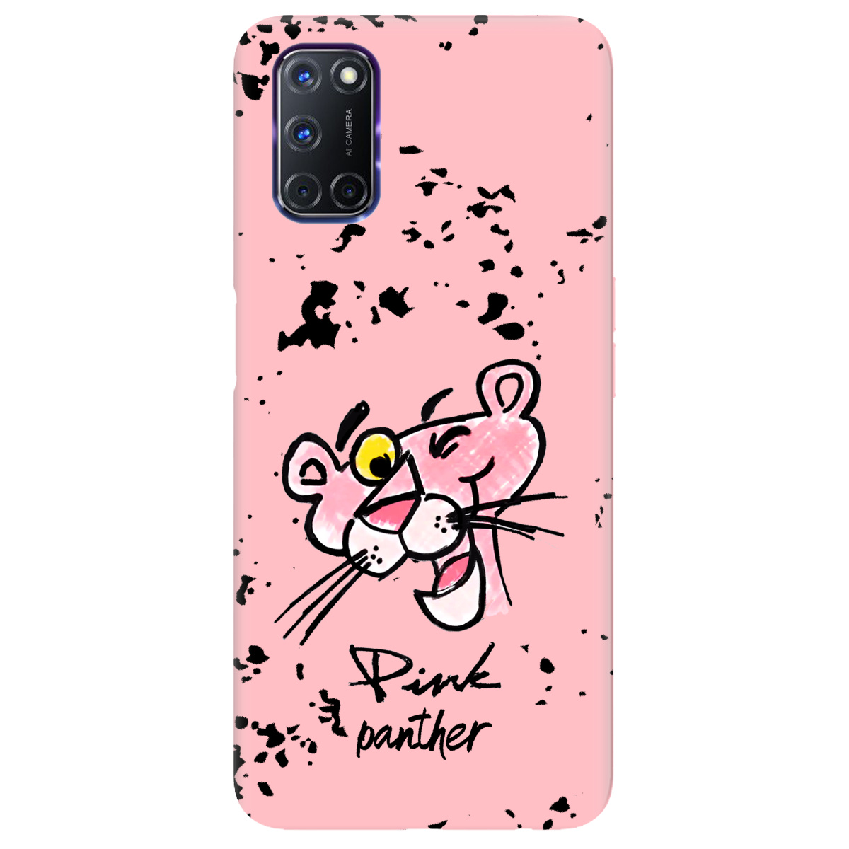 Чехол для Oppo A52/ A72/ A92 нежно-розовый матовый soft touch Pink Panther - фото 1
