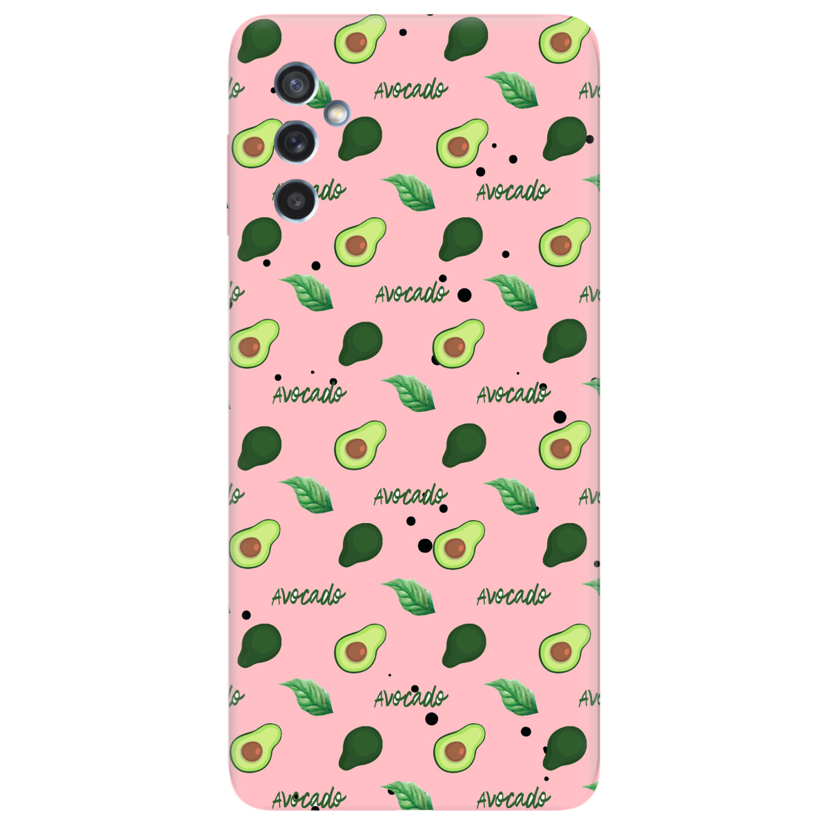 Чехол для Samsung Galaxy M52 нежно-розовый матовый soft touch Avocado - фото 1