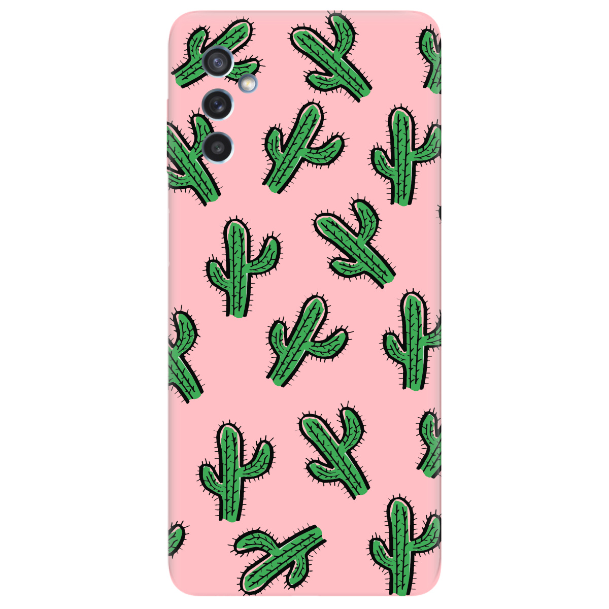 Чехол для Samsung Galaxy M52 нежно-розовый матовый soft touch Mexico - фото 1