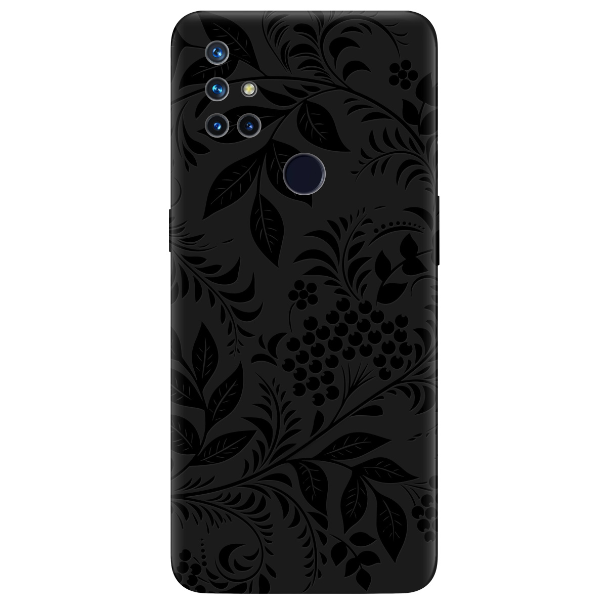 Чехол для OnePlus Nord N10 5G черный матовый soft touch Art - фото 1