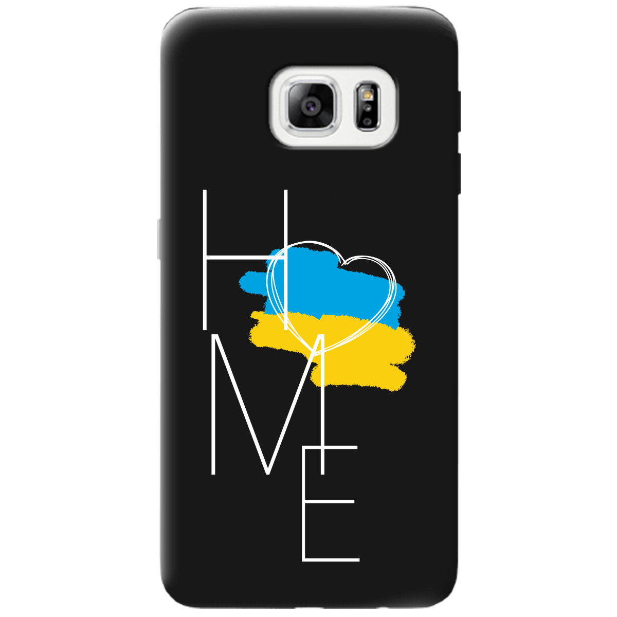 Чехол для Samsung Galaxy S6 черный матовый soft touch Дім - фото 1