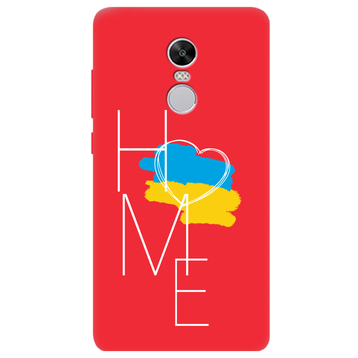 Чехол для Xiaomi Redmi Note 4X ярко-красный матовый soft touch Дім - фото 1