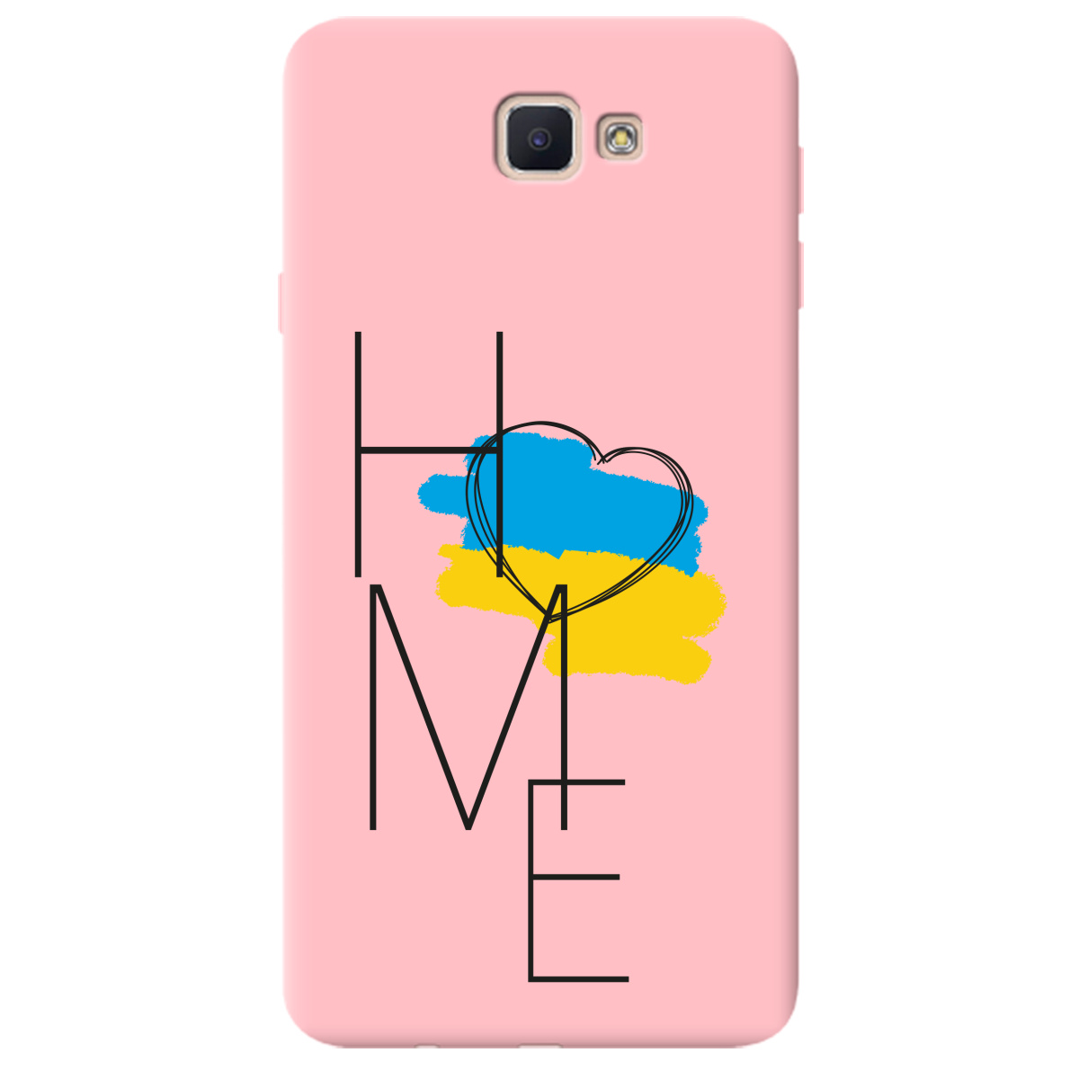 Чохол для Samsung Galaxy J7 Prime ніжно-рожевий матовий soft touch Home - фото 1