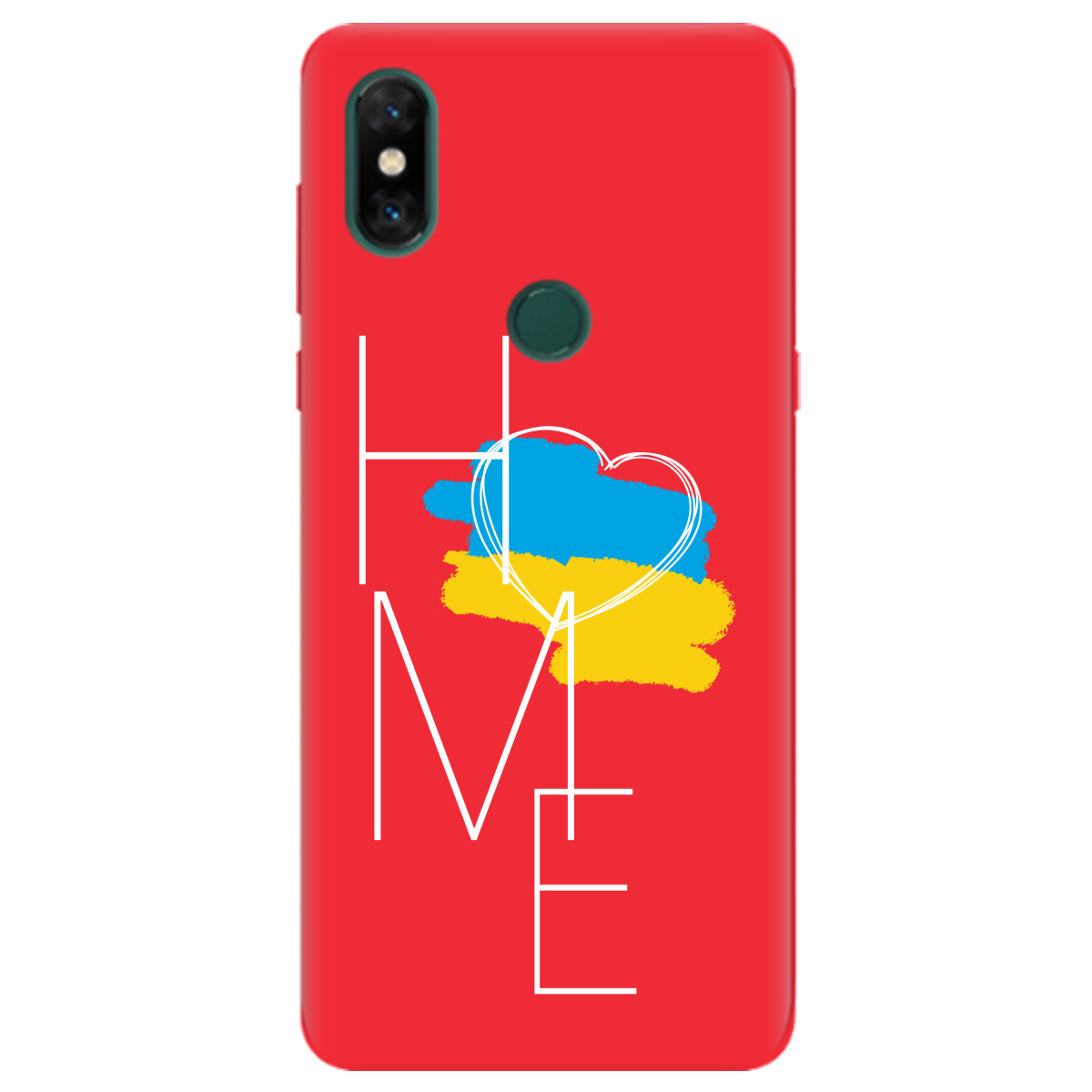 Чехол для Xiaomi Mi Mix 3 ярко-красный матовый soft touch Дім - фото 1