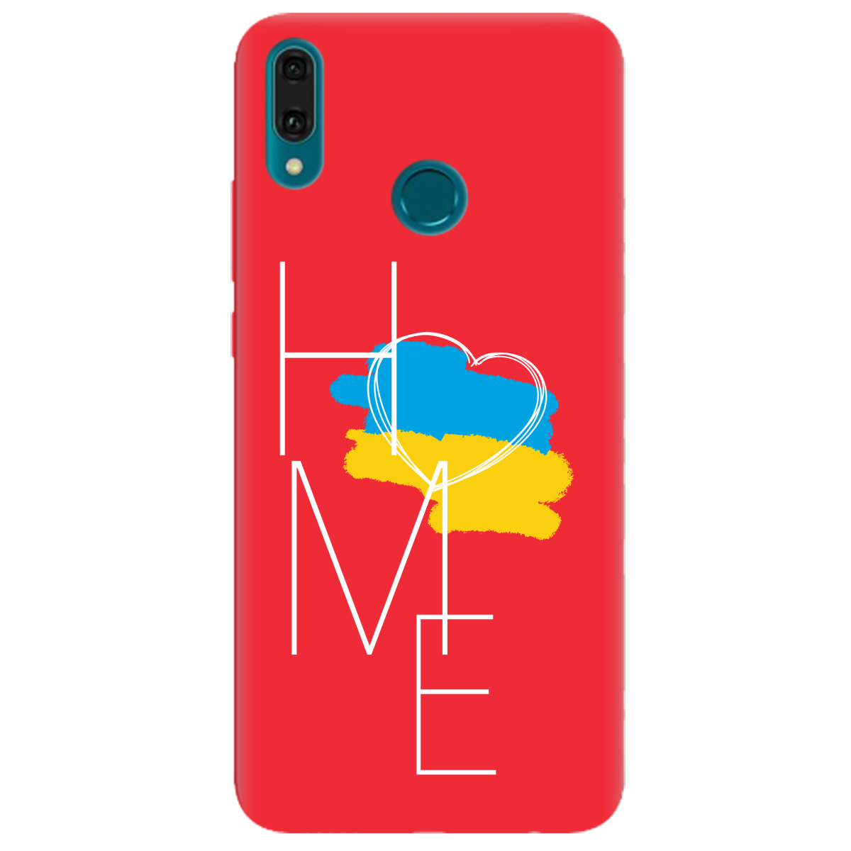 Чехол для Huawei Y9 2019 ярко-красный матовый soft touch Дім - фото 1