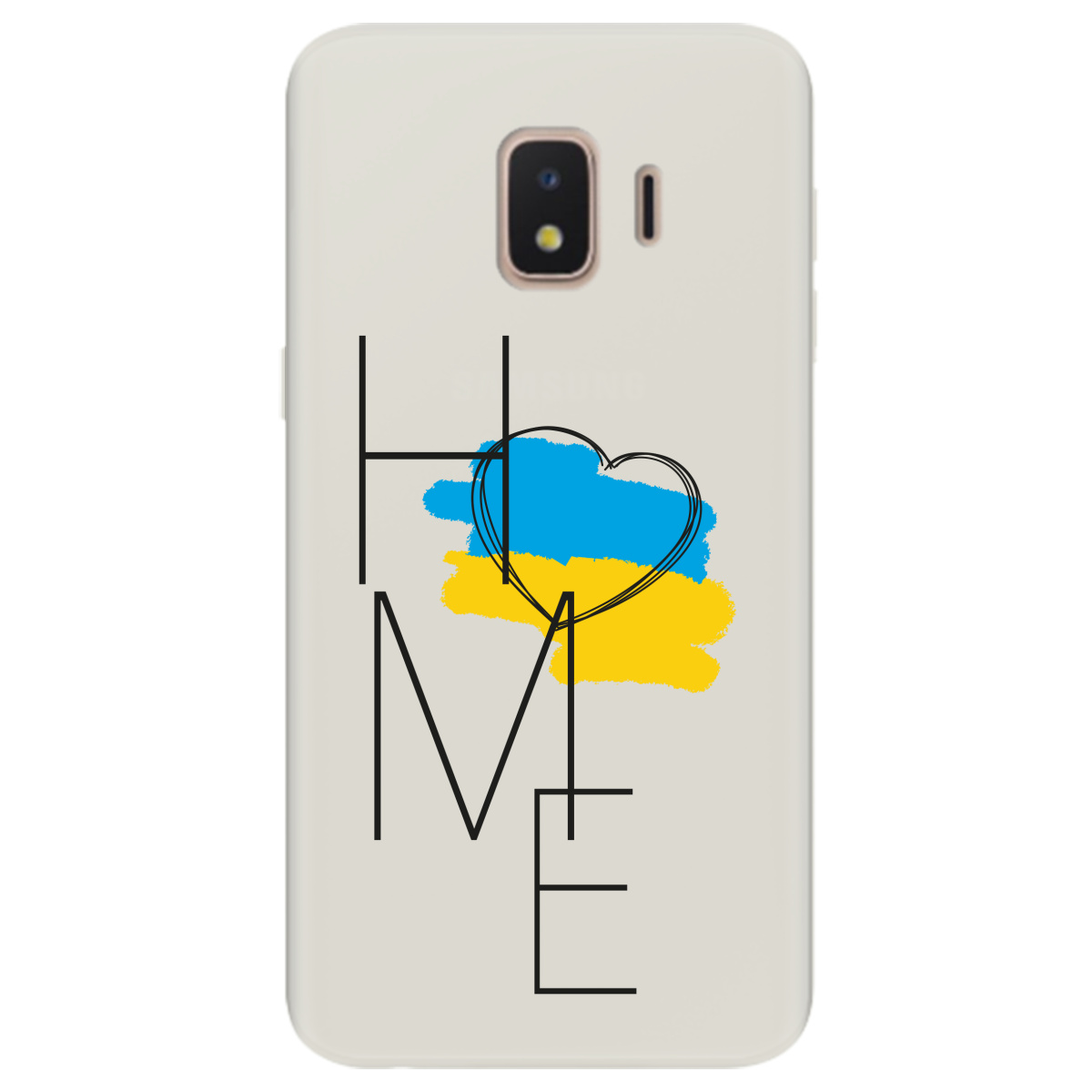 Чехол для Samsung Galaxy J2 Core 2018 полупрозрачный матовый soft touch Home - фото 1