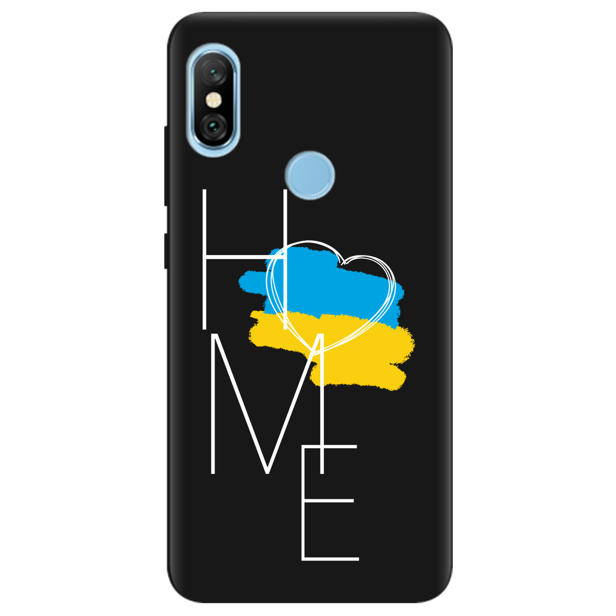 Чехол для Xiaomi Redmi Note 6 Pro черный матовый soft touch Дім - фото 1