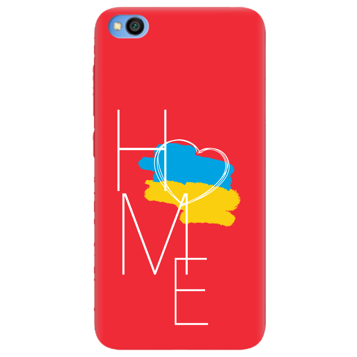 Чехол для Xiaomi Redmi Go ярко-красный матовый soft touch Дім - фото 1