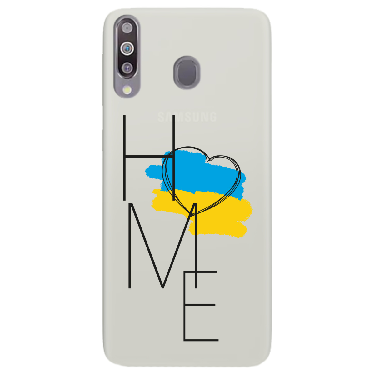 Чохол для Samsung Galaxy M30 напівпрозорий матовий soft touch Home - фото 1