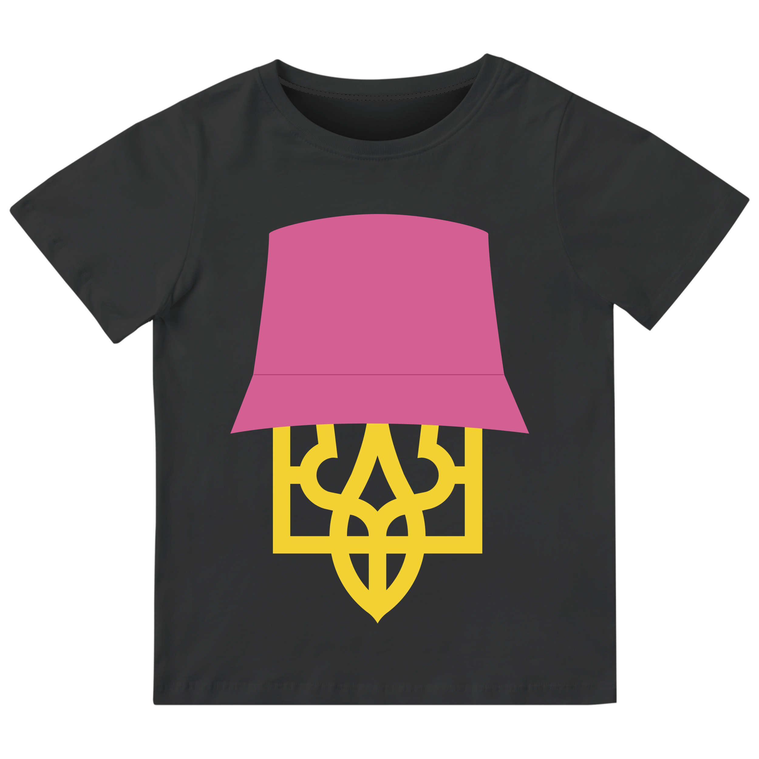 Футболка детская чёрная хлопок/эластан Kalush Orchestra 122 - фото 1