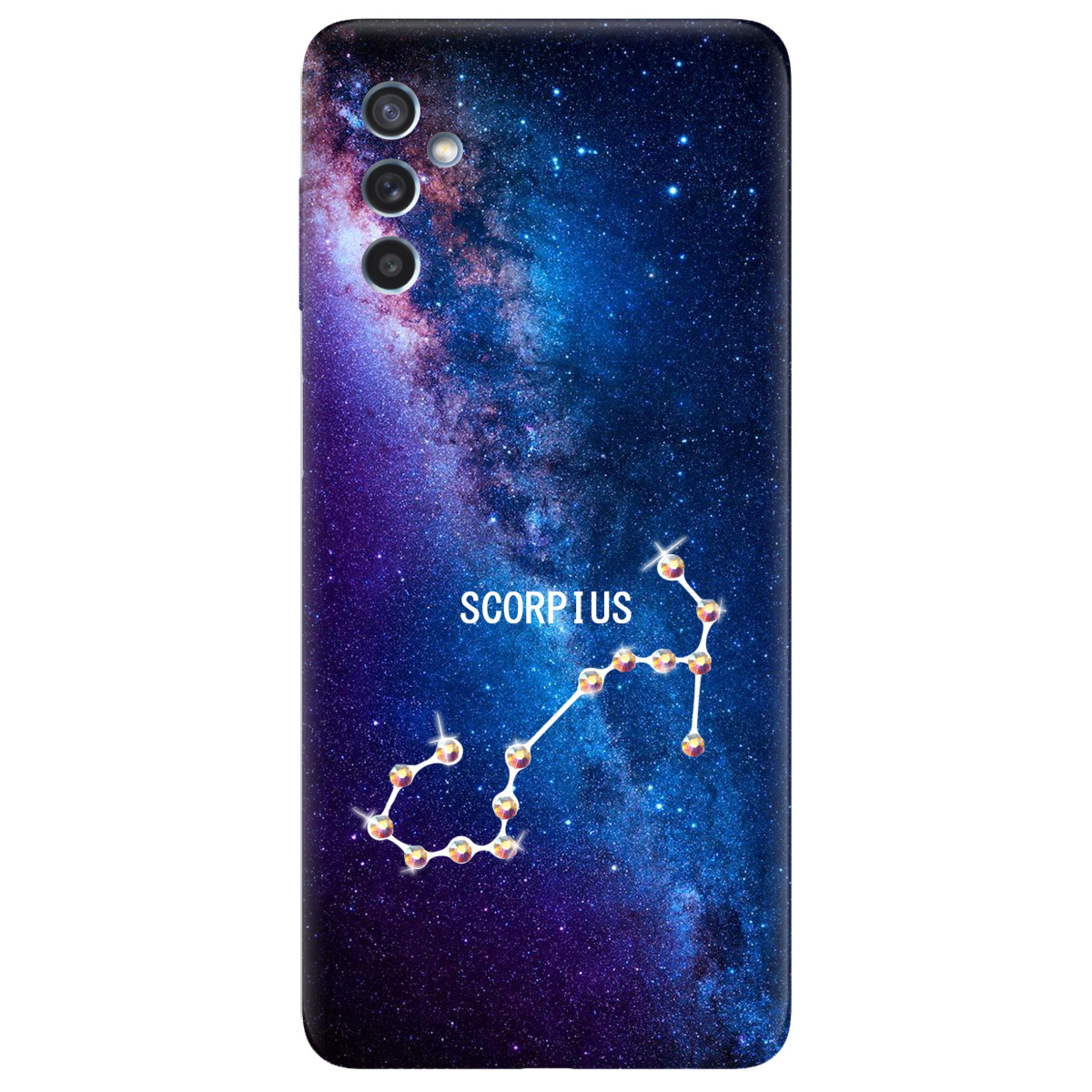 Чехол для Samsung Galaxy M52 Scorpius (Скорпион) со стразами - фото 1