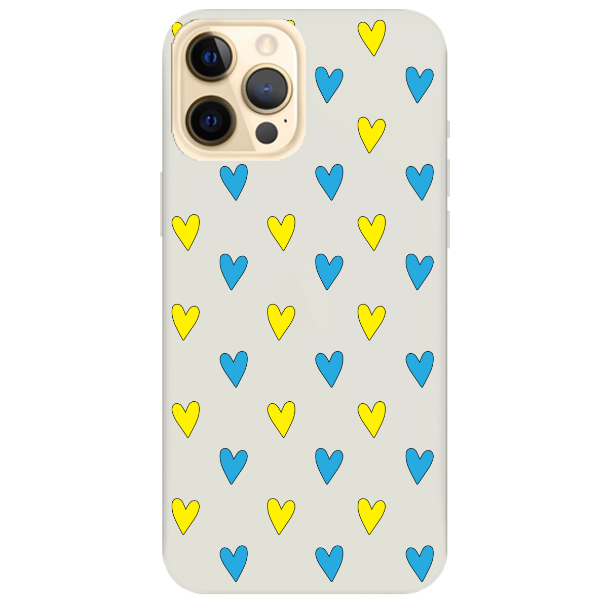 Чохол для Apple iPhone 12 Pro напівпрозорий матовий soft touch Серденько - фото 1