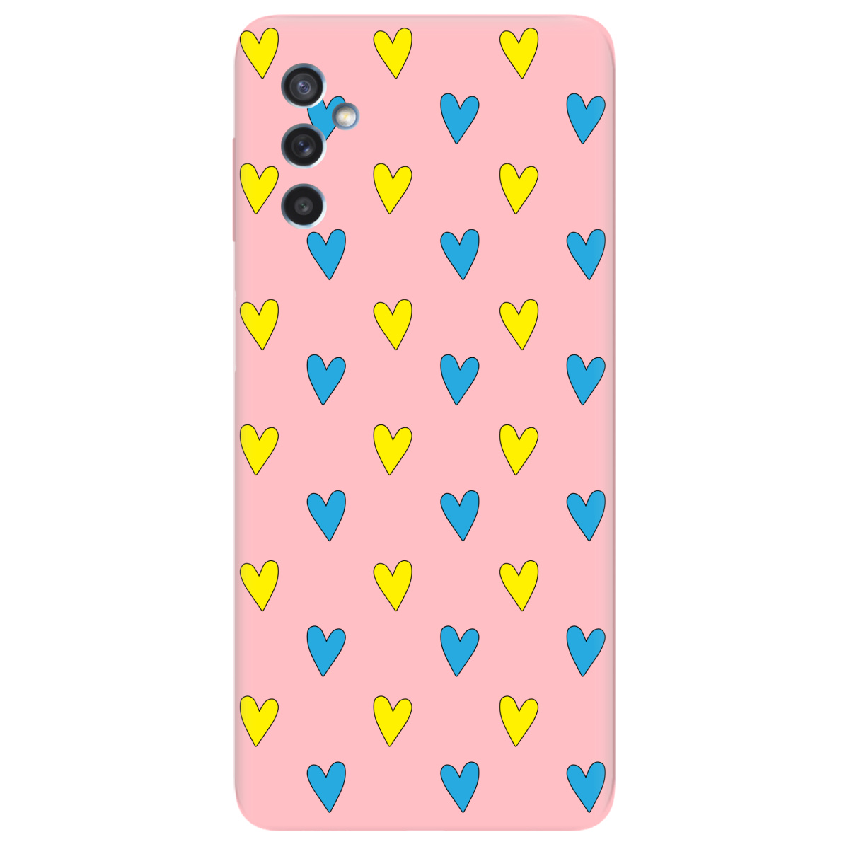 Чехол для Samsung Galaxy M52 нежно-розовый матовый soft touch Серденько - фото 1