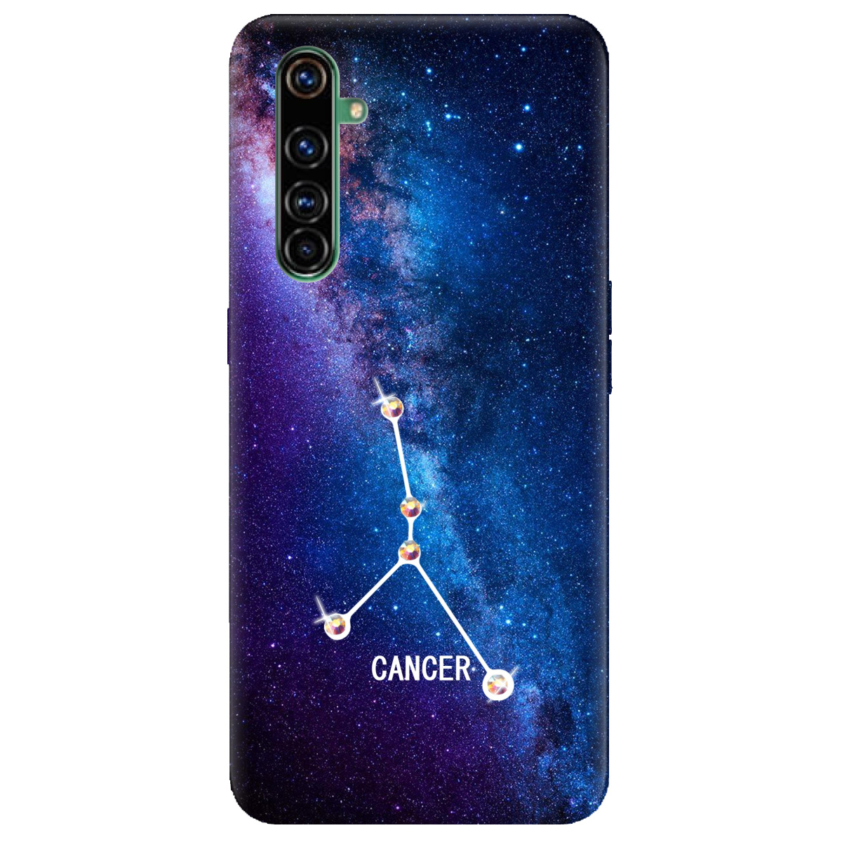 Чехол для Realme X50 Pro Cancer (Рак) со стразами - фото 1