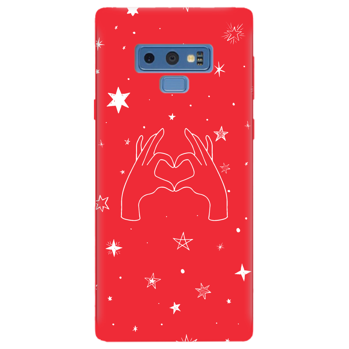 Чохол для Samsung Galaxy Note 9 яскраво-червоний матовий soft touch Create - фото 1