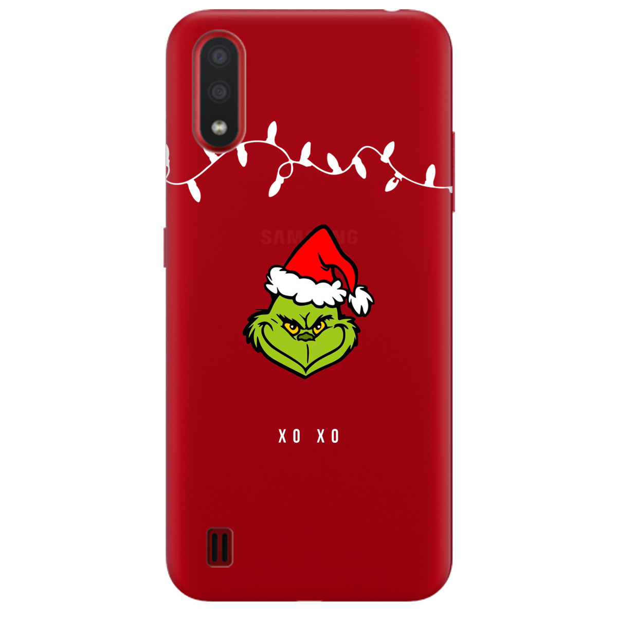 Чехол для Samsung Galaxy А01 Grinch xo xo - фото 1