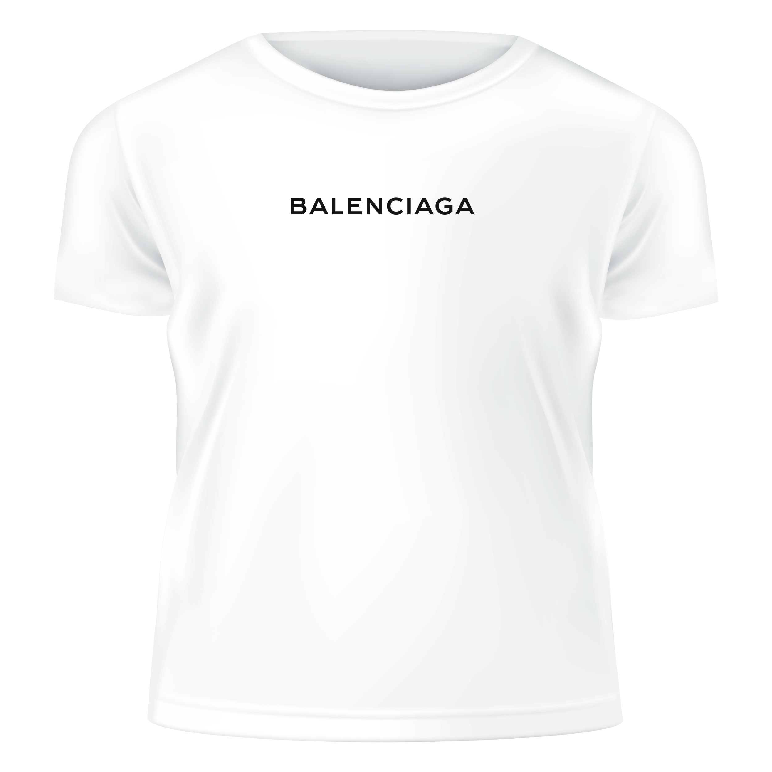 Футболка жіноча пряма біла бавовна/еластан BALENCIAGA M - фото 1