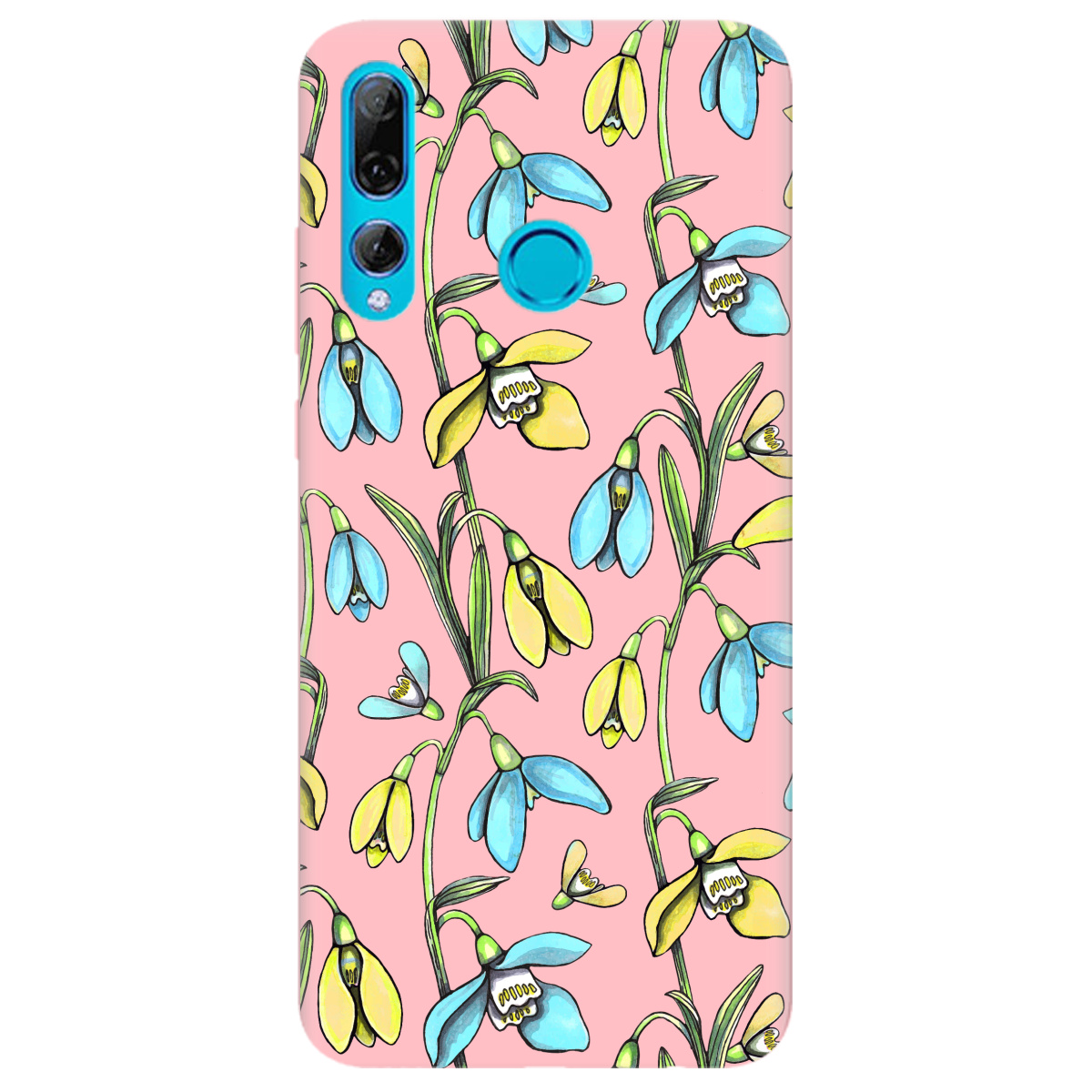 Чехол для Huawei P Smart Plus 2019 нежно-розовый матовый soft touch Проліски - фото 1