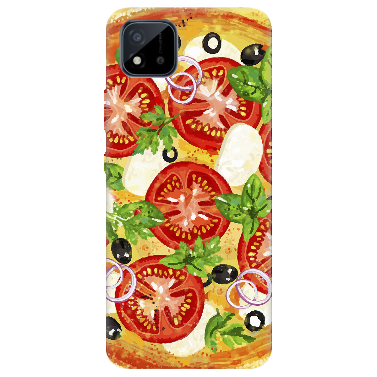 Чехол для Realme С20 Pizza - фото 1
