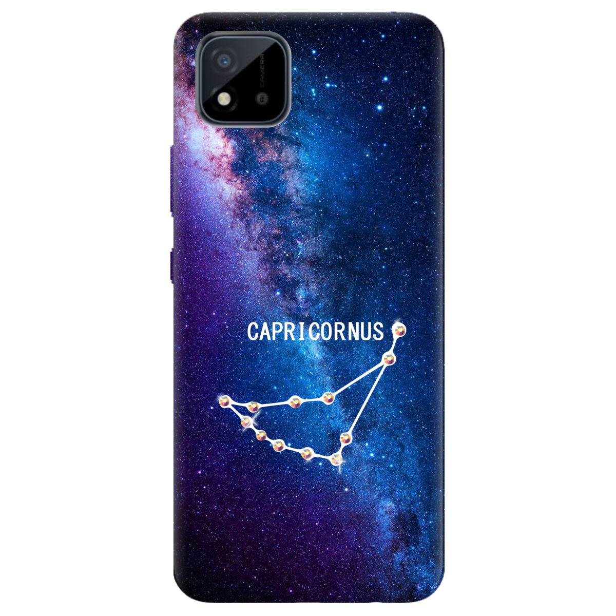 Чехол для Realme С20 Capriconus (Козерог) со сразами - фото 1
