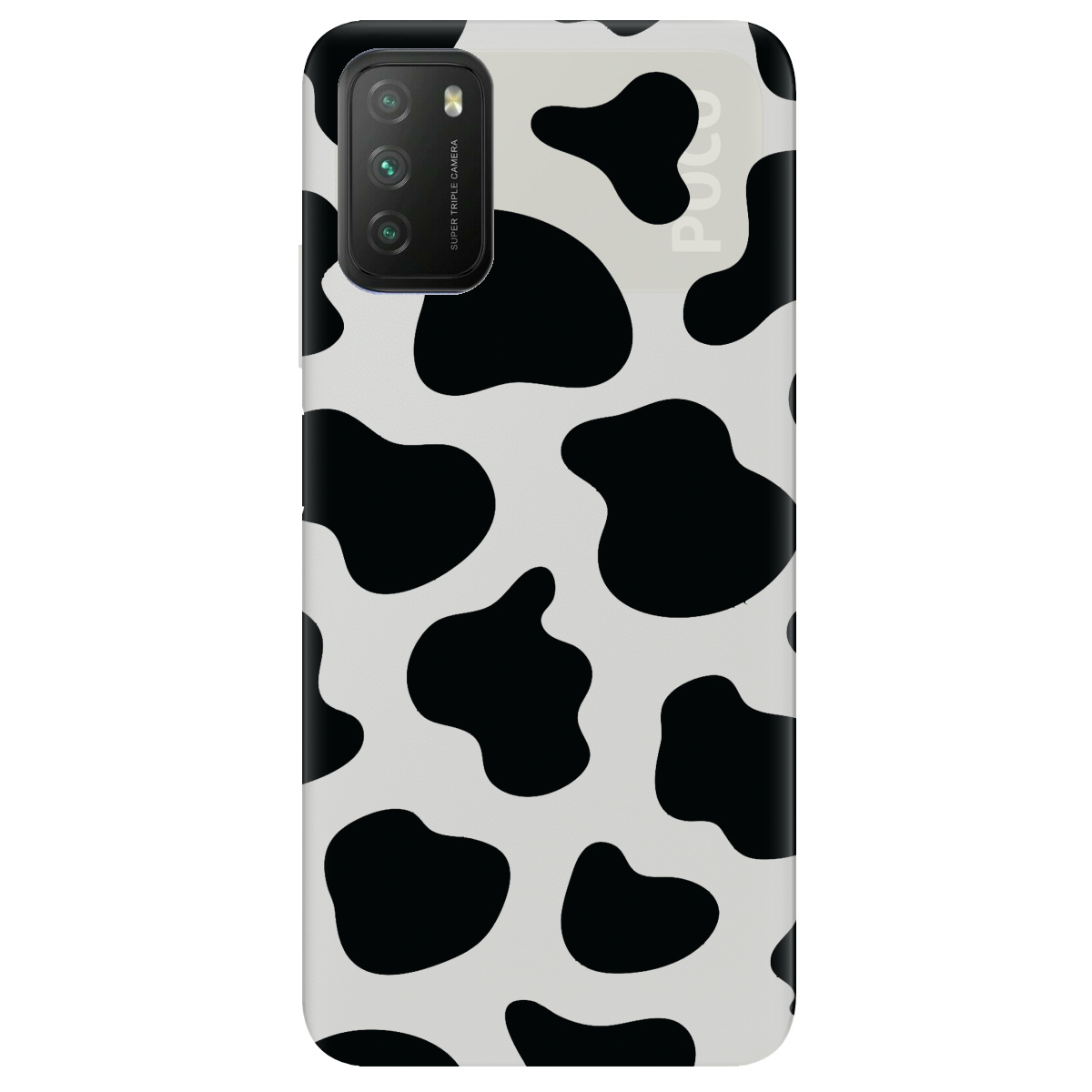 Чохол для Xiaomi Poco M3 напівпрозорий матовий soft touch Cow - фото 1