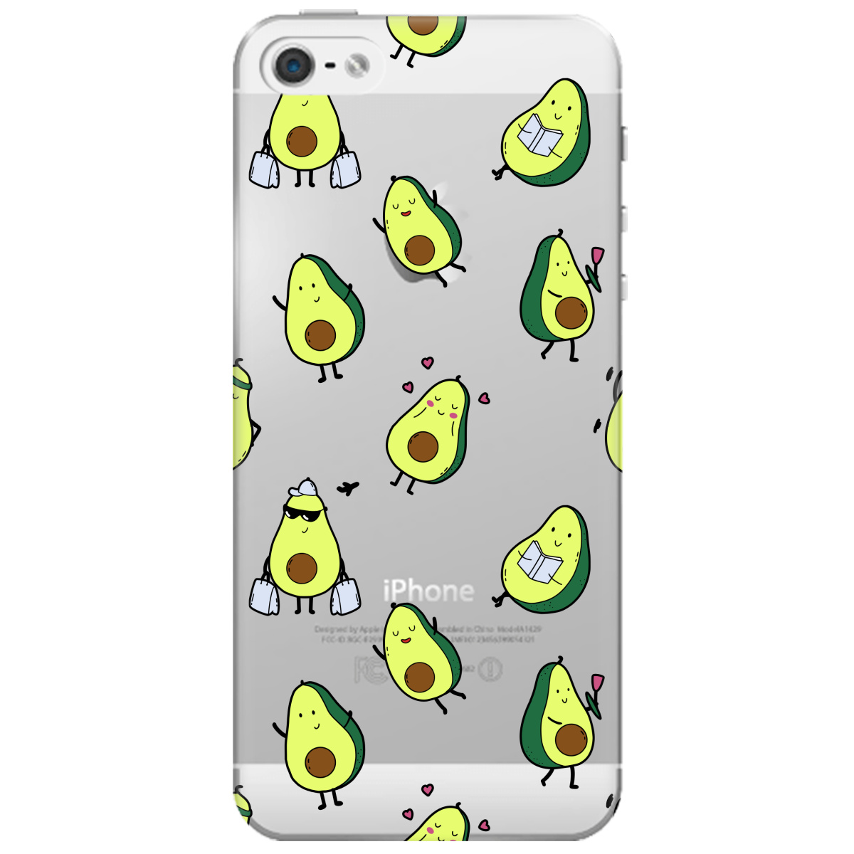 Чехол для Apple iPhone 5 / 5S Cute avocado - фото 1
