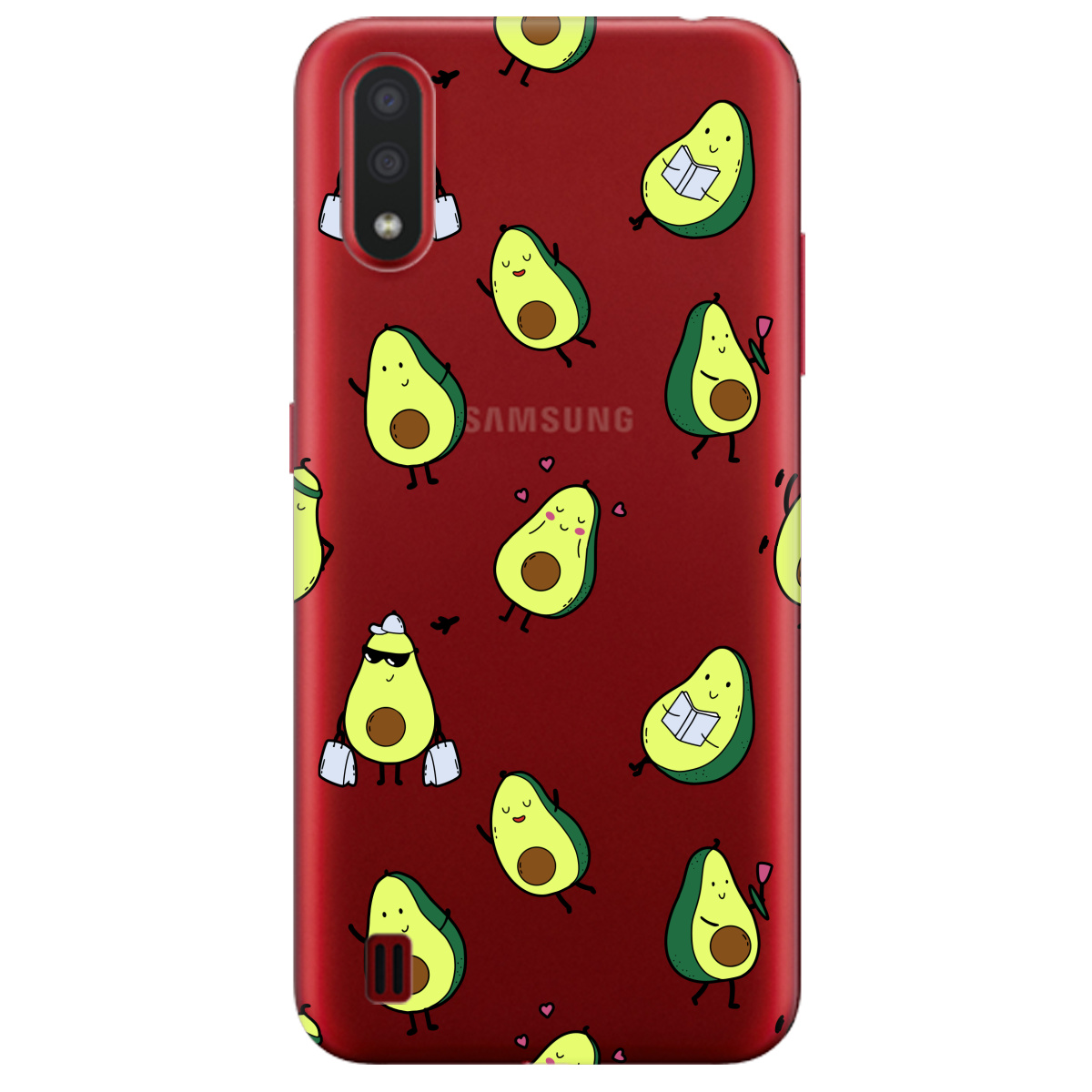 Чехол для Samsung Galaxy А01 Cute avocado - фото 1