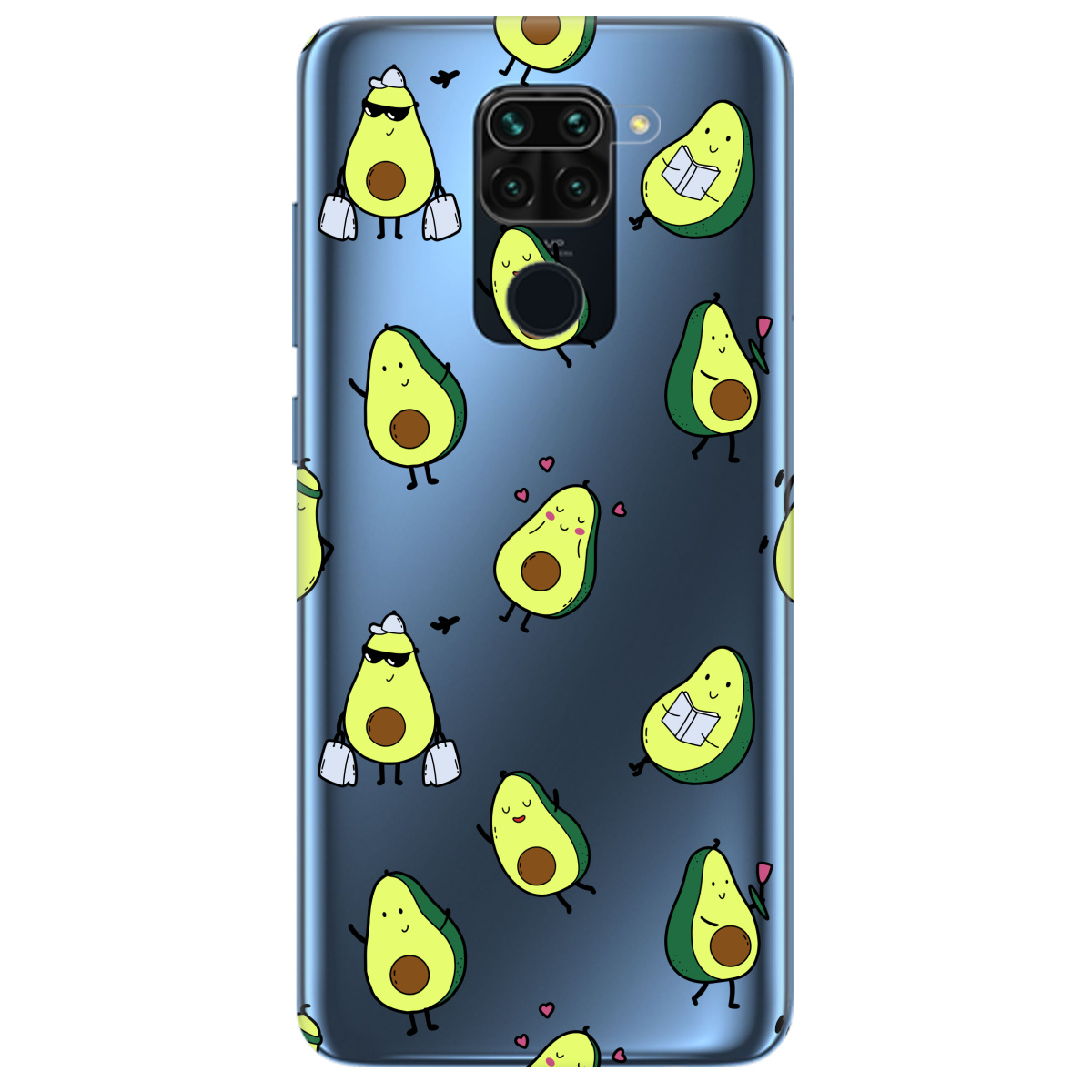 Чехол для Xiaomi Redmi Note 9 Cute avocado - фото 1