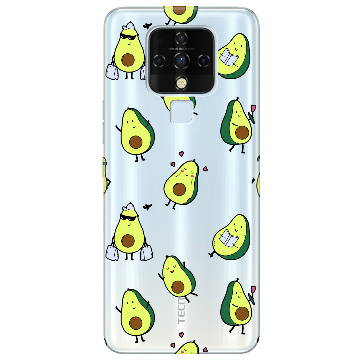 Чехол для Tecno Camon 16 SE Cute avocado - фото 1