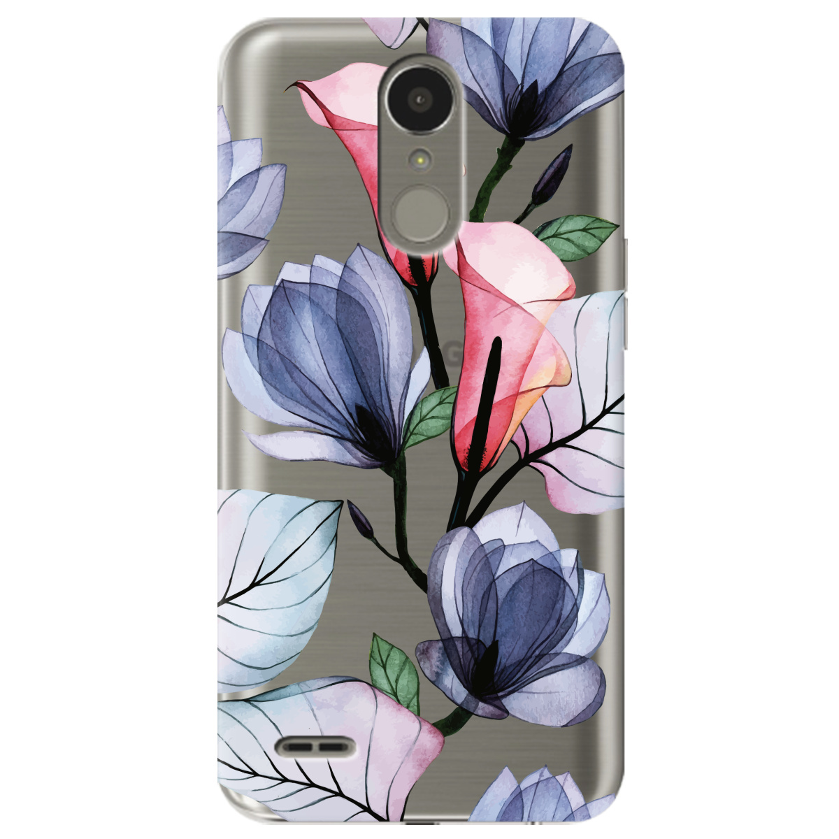 Чехол для LG K10 2017 Tropical flowers - фото 1