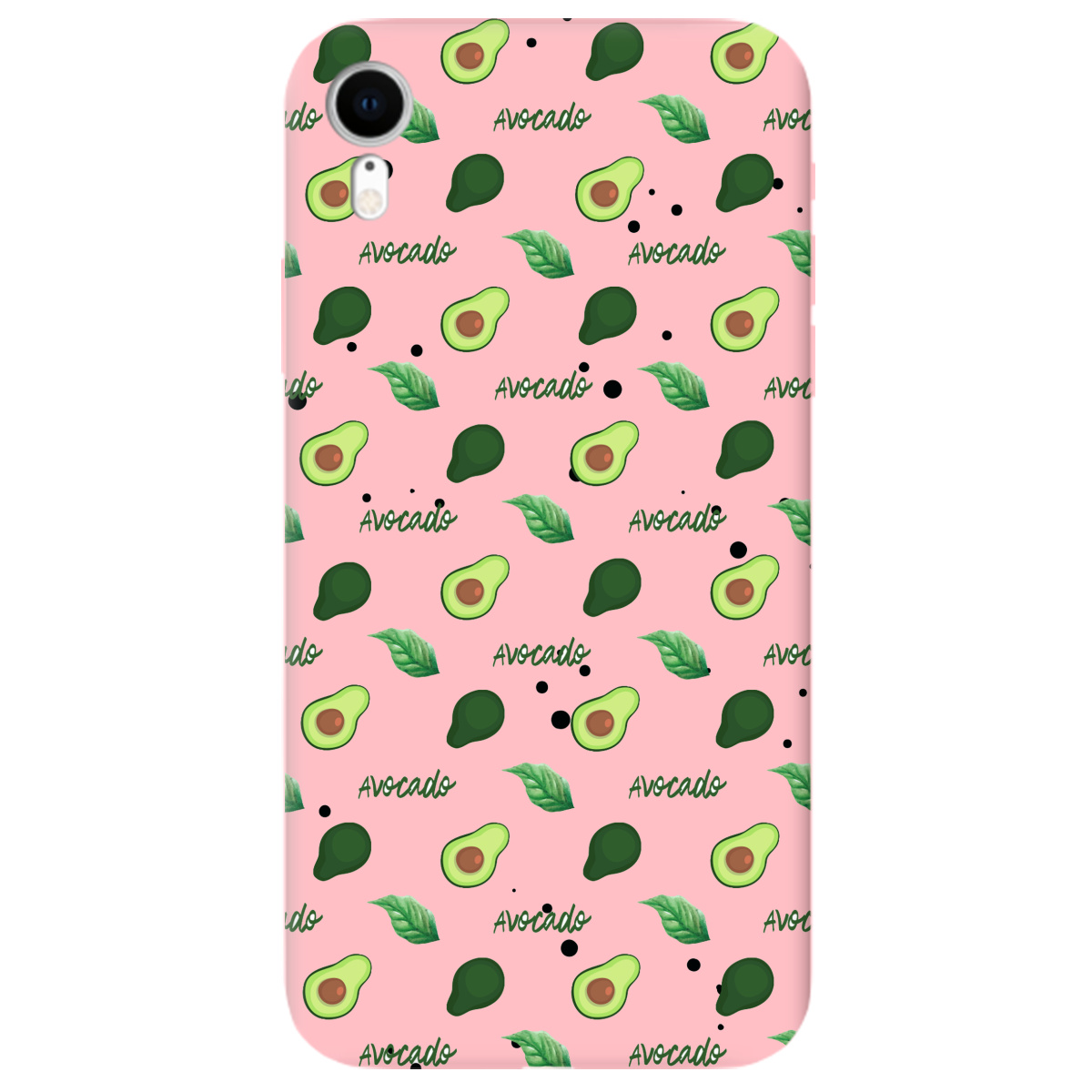 Чехол для Apple iPhone XR нежно-розовый матовый soft touch Avocado - фото 1