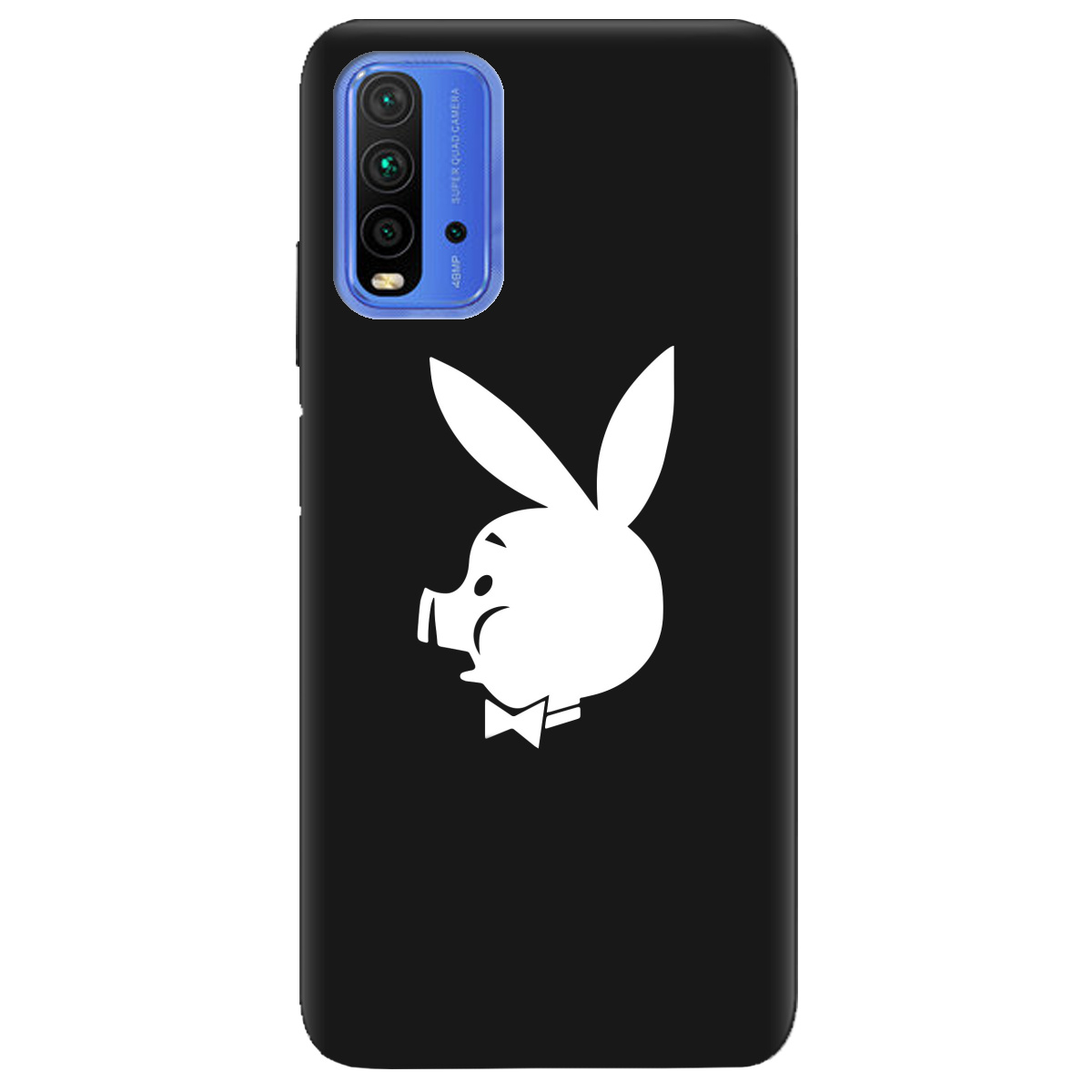 Чехол для Xiaomi Redmi 9 Power черный матовый soft touch Piggy - фото 1