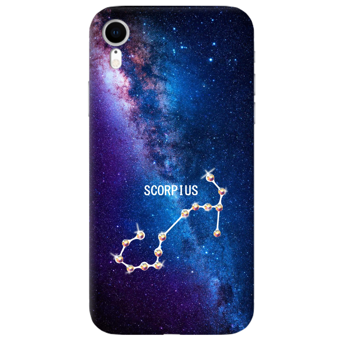 Чехол для Apple iPhone XR Scorpius (Скорпион) со стразами - фото 1