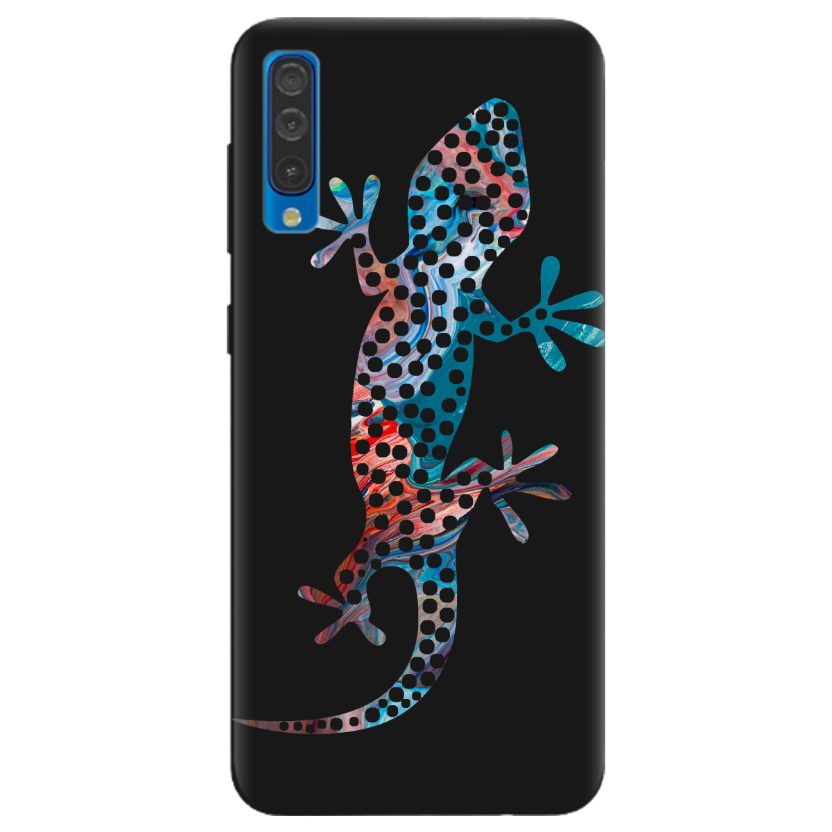 Чехол для Samsung Galaxy A30s черный матовый soft touch Chameleon - фото 1