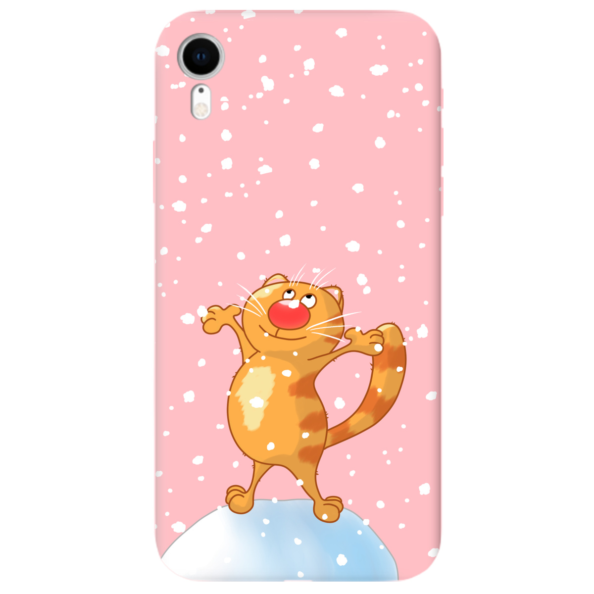 Чехол для Apple iPhone XR нежно-розовый матовый soft touch By Happy - фото 1