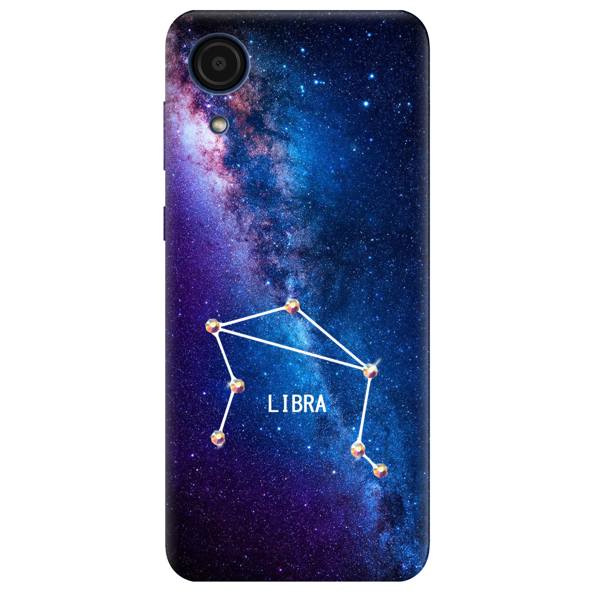 Чехол для Samsung Galaxy А03 Core Libra (Весы) со стразами - фото 1