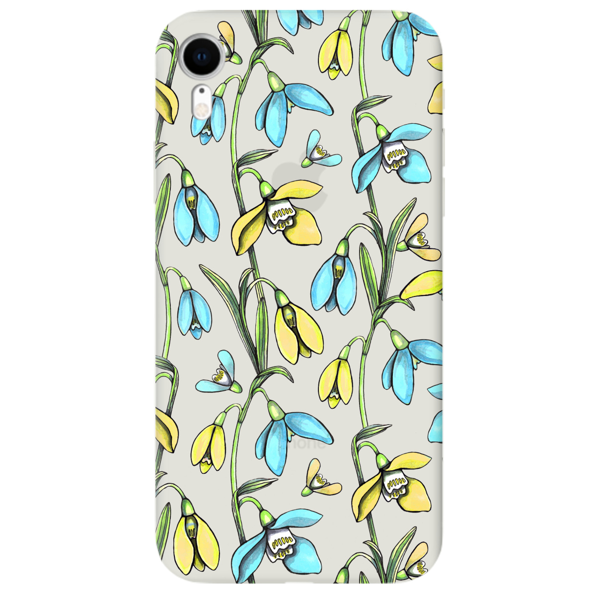 Чохол для Apple iPhone XR напівпрозорий матовий soft touch Проліски - фото 1